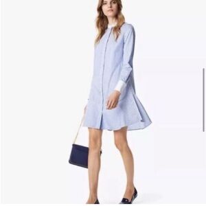 Tory Burch Blue and White Striped Dress